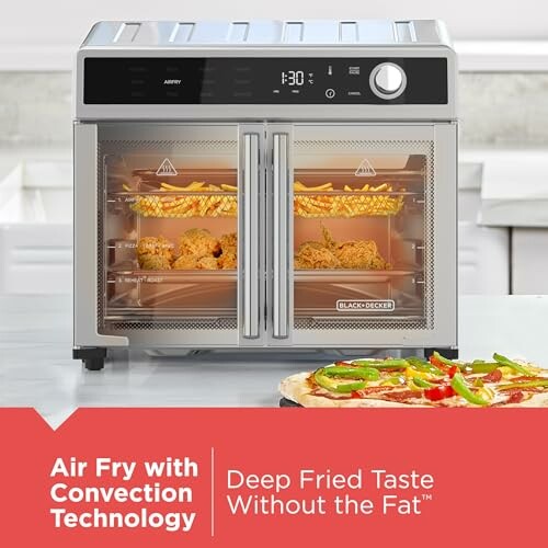Horno de convección con tecnología de freidora de aire.