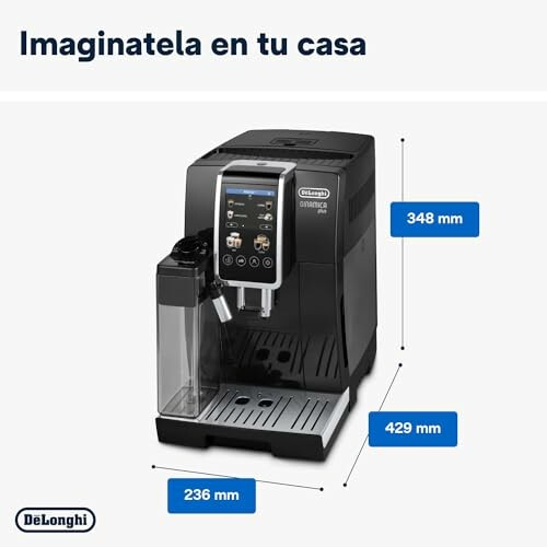 Máquina de café De'Longhi con dimensiones