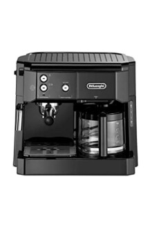 Cafetera combinada DeLonghi BCO 411.B en acero inoxidable.