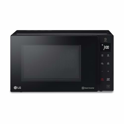 Microondas LG negro con panel digital