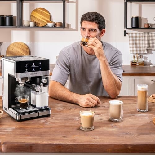 Cecotec Cafetera Express Power Espresso 20 Touch & Cream +