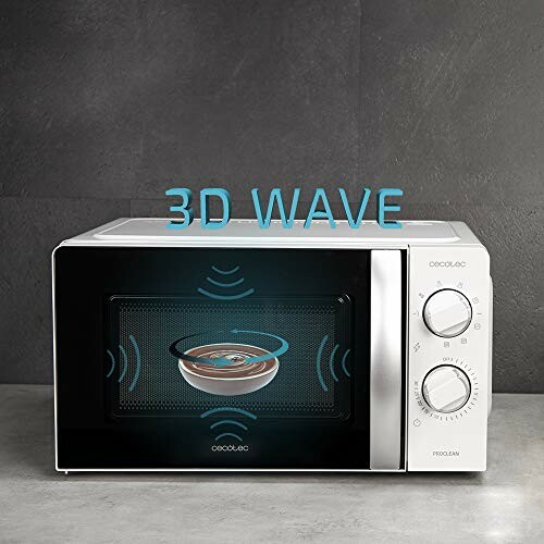Microondas moderno con tecnología 3D Wave